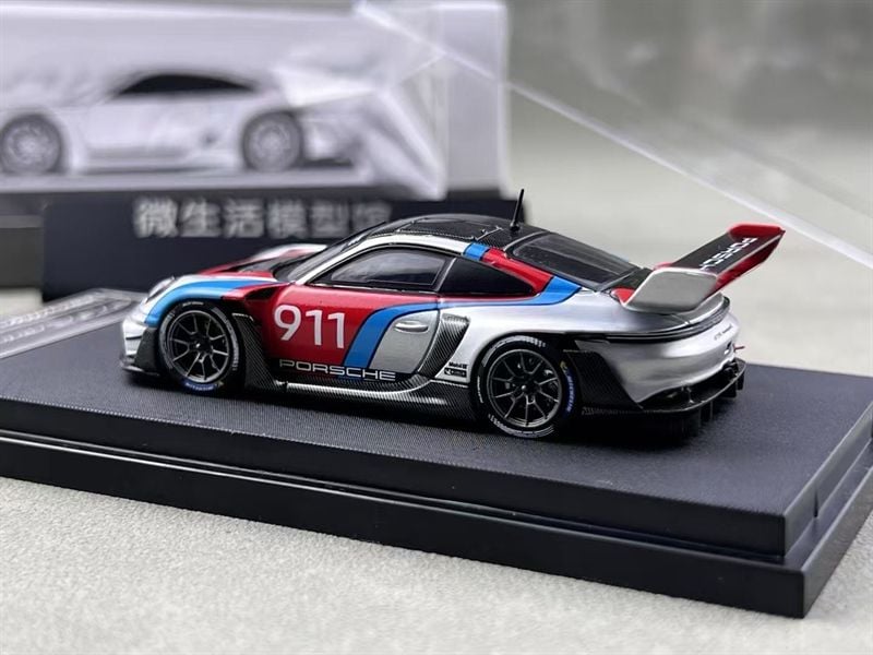  Mô hình xe Porsche 911 (992) GT3 R Rennsport tỉ lệ 1:64 HKM OT64414 