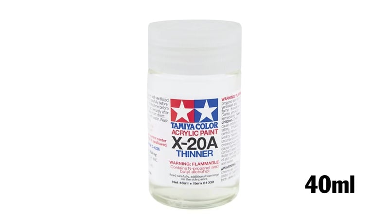  Acrylic x20a thinner dung dịch pha sơn thinner gốc acrylic 40ml Tamiya 81030 