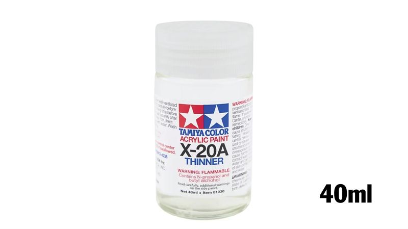  Acrylic x20a thinner dung dịch pha sơn thinner gốc acrylic 40ml Tamiya 81030 