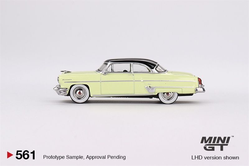  Mô hình xe Lincoln Capri 1954 Premier Yellow tỉ lệ 1:64 MiniGT 