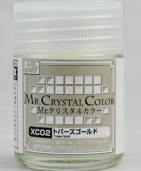  Lacquer xc02 effect topaz gold sơn mô hình màu crystal vàng topaz 18ml Mr.Hobby XC02 