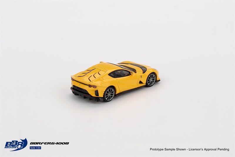  Mô hình xe Ferrari 812 Competitizone Giallo Modena tỉ lệ 1:64 BBR model BBRFER64008 