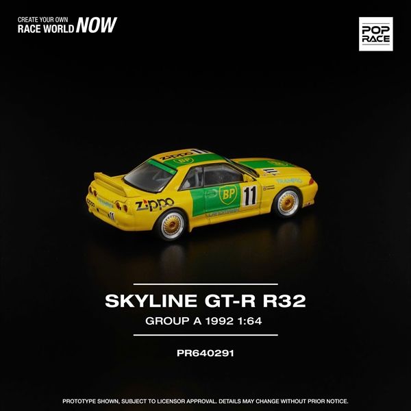  Mô hình xe Nissan Gt-r R32 Group A 1992 tỉ lệ 1:64 Pop Race PR640291 