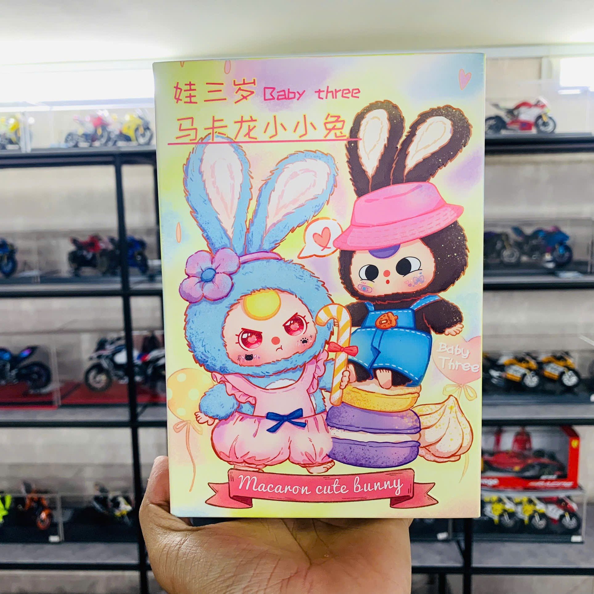  Blind box hộp mù Baby Three Macaron Bunny Series Blind box chính hãng BL010 