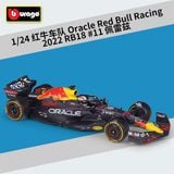  Mô hình xe đua F1 Oracle Red Bull racing 2022 RB18 hộp mica có figure 1:24 Bburago OT061 