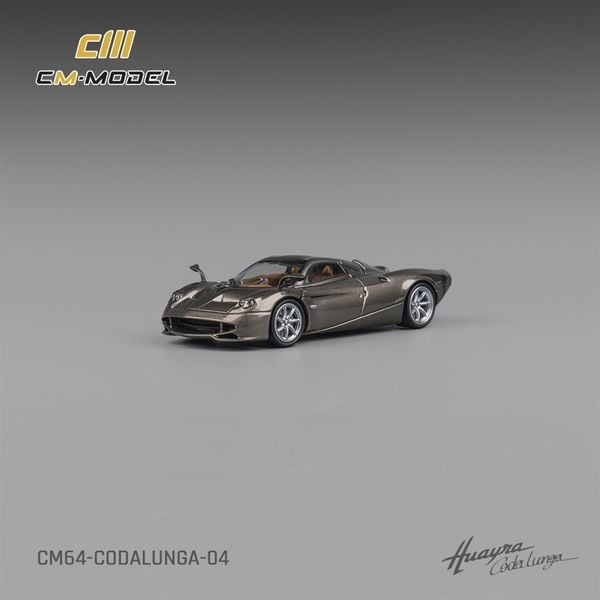  Mô hình xe Pagani Codalunga Metal gun gray hộp mica 1:64 CM Model CM64-CODALUNGA-04 