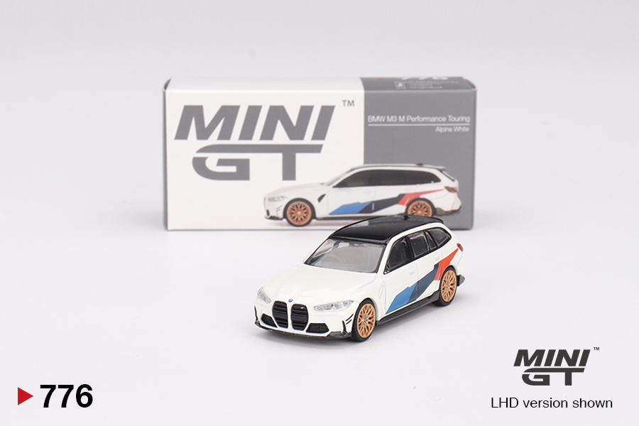  Mô hình xe BMW M3 M Performance Touring Alpine White tỉ lệ 1:64 MiniGT MGT00776-CH 