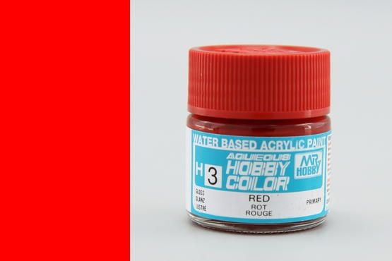  Acrylic H3 red sơn mô hình màu đỏ 10ml Mr.Hobby H3 
