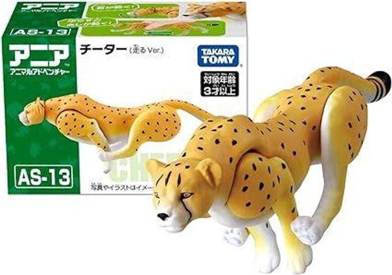  Mô hình động vật hoang dã báo Cheetah (Running Ver.) Ania AS-13 Takara Tomy 914778 