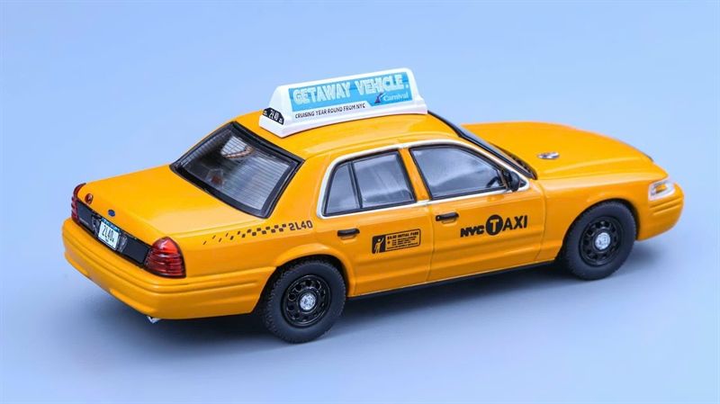  Mô hình xe Rollin Ford Crown Victoria NYC Yellow Cab TAXI NEW YORK CITY tỉ lệ 1:64 OT64132 
