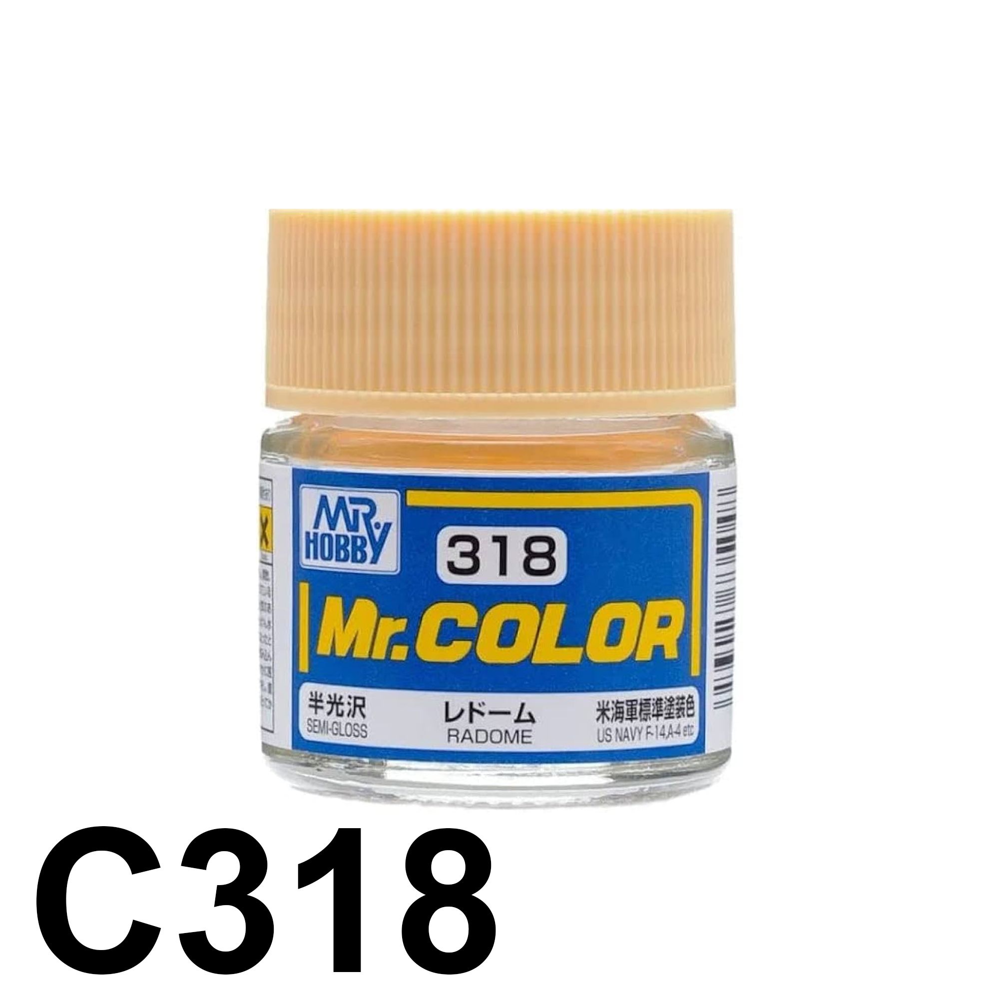  Lacquer C318 Radome Gloss sơn mô hình màu Vàng cát 10ml Mr.Hobby C318 