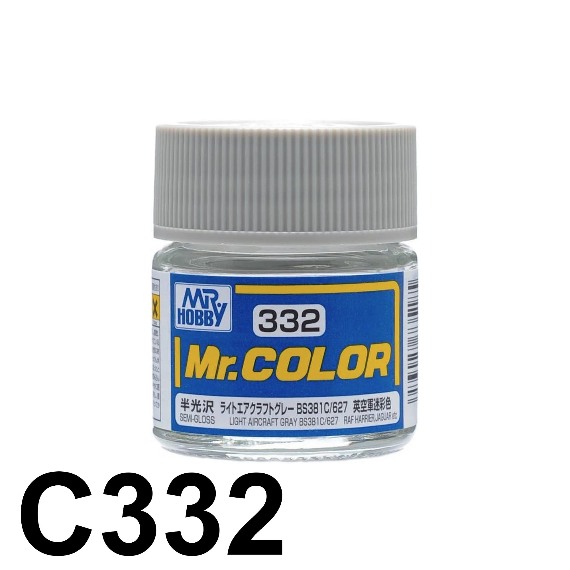  Lacquer C332 Aircraft Gray BS381C/627 sơn mô hình màu Xám 10ml Mr.Hobby C332 