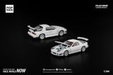  Mô hình xe Mazda RX7 FC3S Re-Amemiya White tỉ lệ 1:64 Pop Race PR640260 