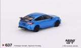  Mô hình xe ô tô Honda Civic Type R Boost Blue Pearl 2023 tỉ lệ 1:64 MiniGT MGT00637-CH 