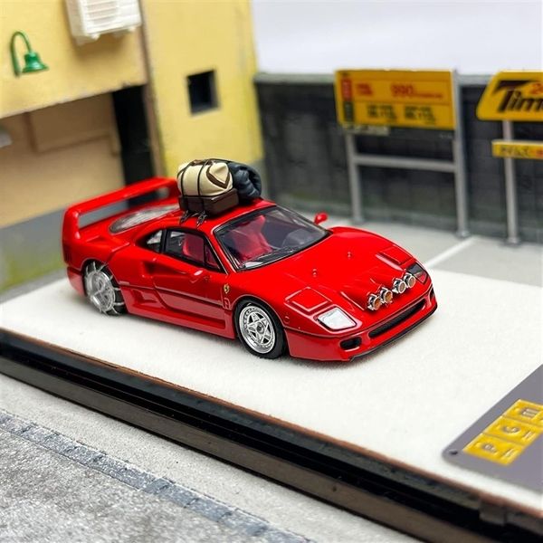  Mô hình xe Ferrari F40 Red Snow Drifting ver tỉ lệ 1:64 PGM OT64215 