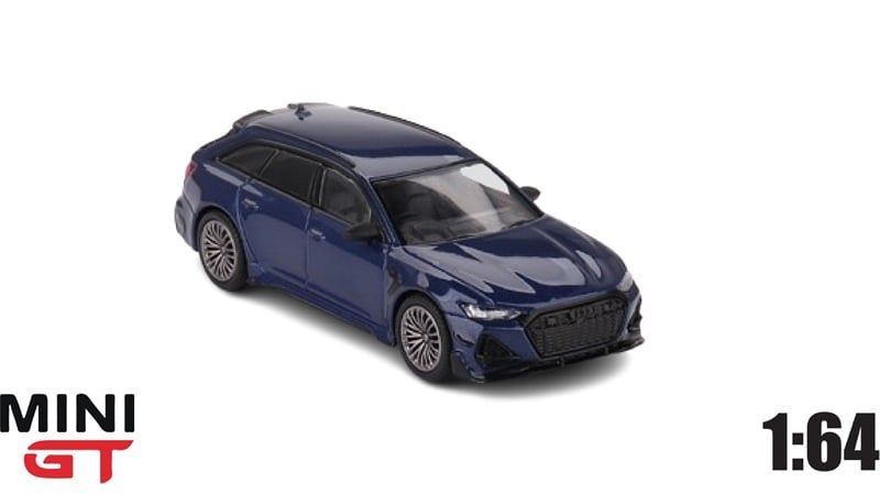  Mô hình xe ABT Audi RS6-R Navarra Blue Metallic tỉ lệ 1:64 MiniGT MGT00574-CH 