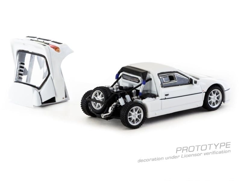  Mô hình xe Ford RS200 - White tháo được nắp máy sau tỉ lệ 1:64 Tarmac works T64P-001-WH 