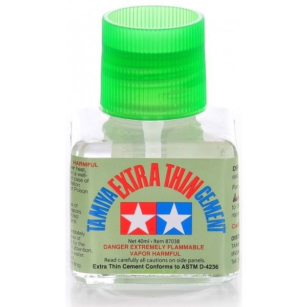  Dung dịch keo dán mô hình nhanh khô extra thin cement 40ml Tamiya 87038 