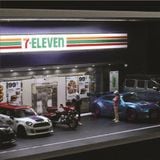  Hộp trưng bày mica mô phỏng cửa hàng tiện lợi 7 eleven kích thước 30x13.3x10cm tỉ lệ 1:64 MoreArt MO914202 