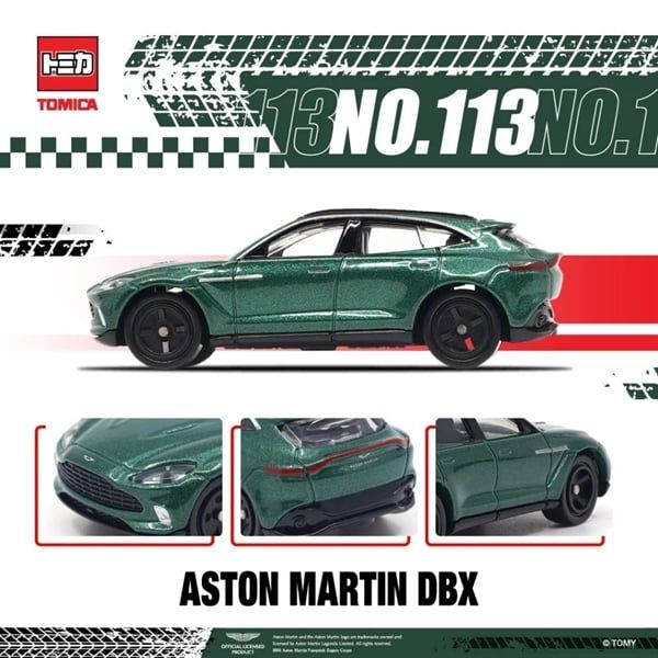  Mô hình xe Tomica Asia 150 Aston Martin DBX No.113 tỉ lệ 1:66 Tomica 944164 