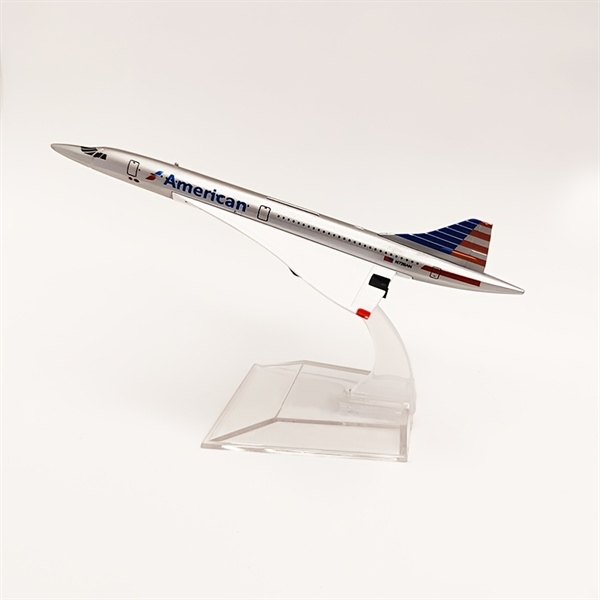  Mô hình máy bay American Concorde bằng kim loại có đế 16cm MB16217 