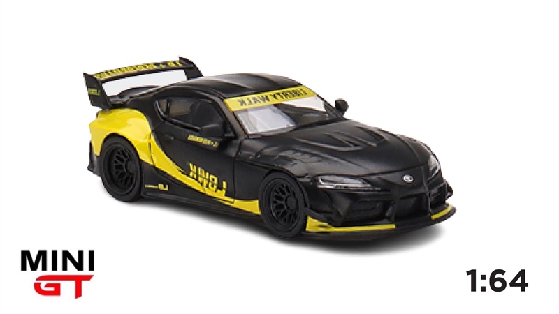  Mô hình xe Toyota GR Supra LB-Works Matte Black tỉ lệ 1:64 MiniGT 