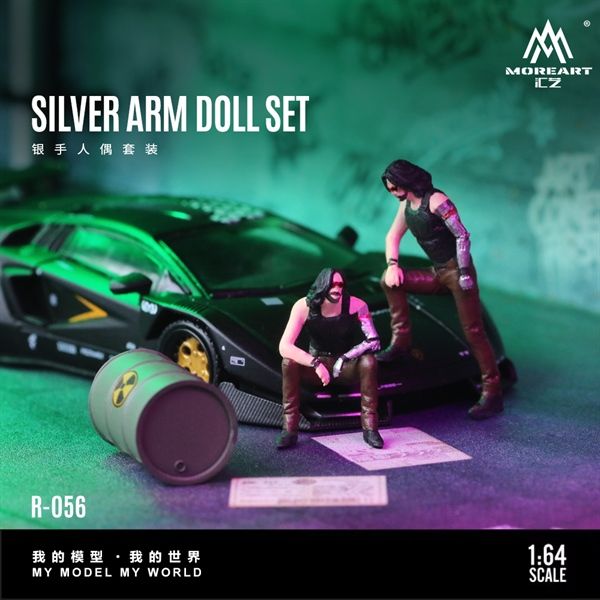  Mô hình nhân vật Silver Hand Figure Set Resin Model tỉ lệ 1:64 More Art MO223056 