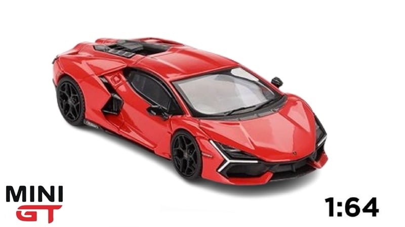  Mô hình xe Lamborghini Revuelto Arancio Dac Lucido tỉ lệ 1:64 MiniGT MGT00774-CH 