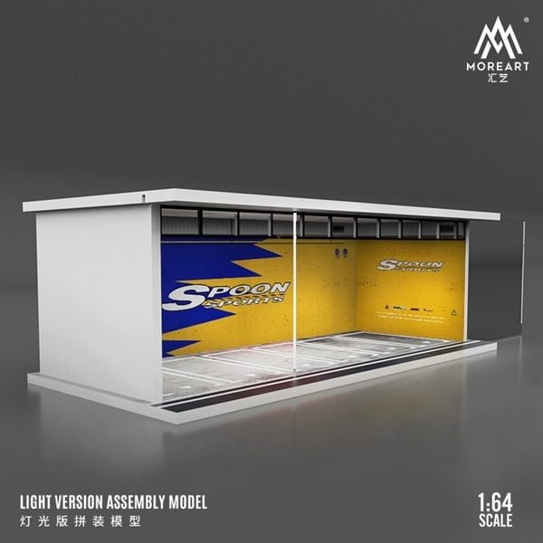  Hộp trưng bày mica mô phỏng Showroom Spoon Light Edition Assembly Scene tỉ lệ 1:64 MoreArt MO914020 