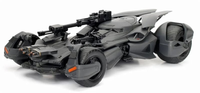  Mô hình xe Batman Justice League Batmobile W/Batman Figure DC Comics tỉ lệ 1:24 Jada Toys 99232 