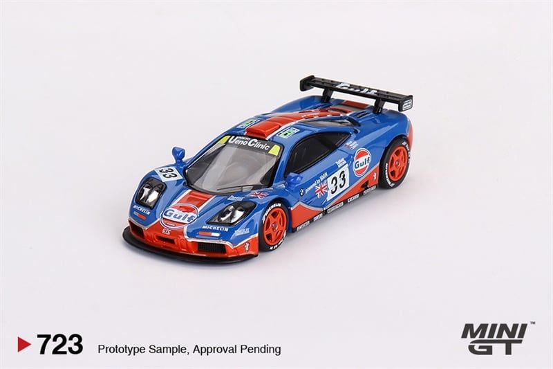  Mô hình xe McLaren F1 GTR #33 1996 Le Mans 24Hr bản card tỉ lệ 1:64 MINIGT MGT00723-MJ 