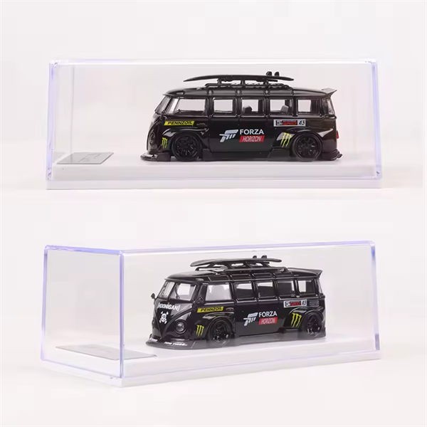  Mô hình xe Volkswagen T1 Van Kombi Black - Forza Monster tỉ lệ 1:64 Lang Feng Model 