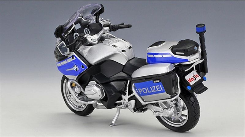  Mô hình xe mô tô cảnh sát police BMW R1200 RT polizei tỉ lệ 1:18 Maisto MT045 