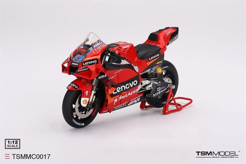  Mô hình xe mô tô cao cấp Ducati Desmosedici GP22 #43 2022 Presentation 1:12 TSM TSMMC0017 