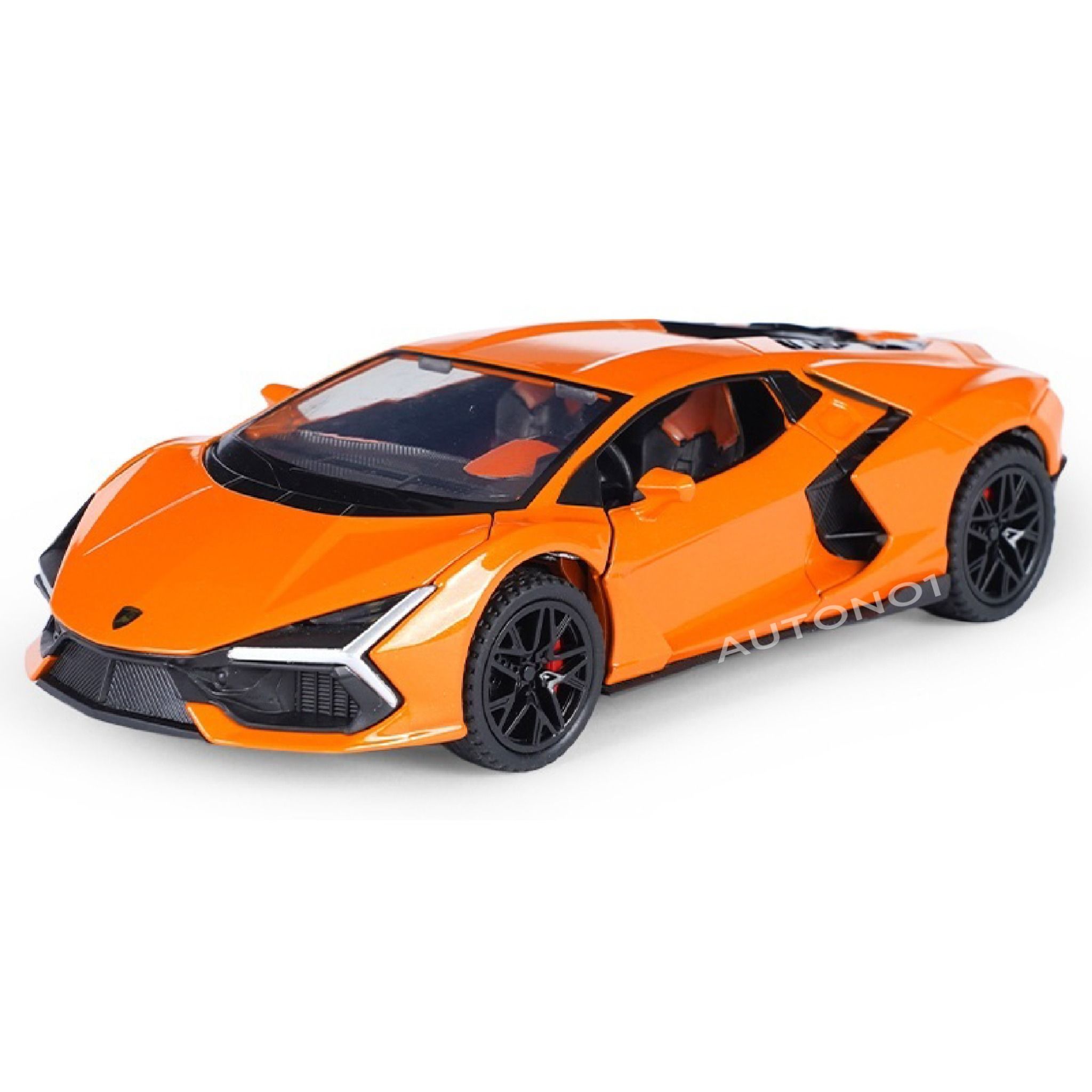  Mô hình Lamborghini Revuelto Hybrid có đèn kéo trớn mở full cửa 1:32 Alloy Model OT371 