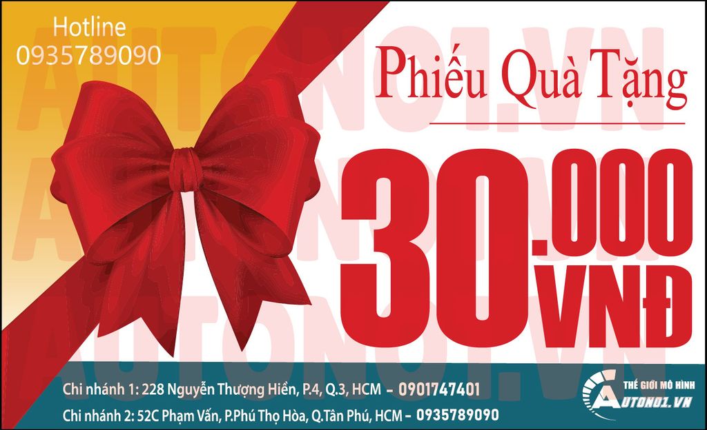  PHIẾU QUÀ TẶNG 30K QT011 