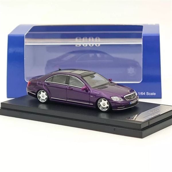  Mô hình xe Mercedes Benz Maybach S600L W221 Limited to 399pcs tỉ lệ 1:64 Street weapon OT64199 