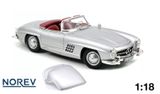  Mô hình xe Mercedes Benz 300SL 1957 mui trần Silver 1:18 Norev OT067 