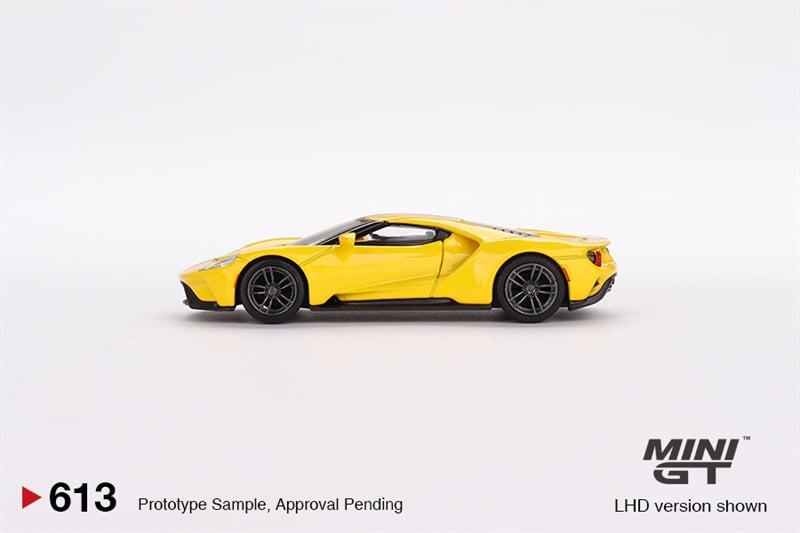  Mô hình xe ô tô Ford GT Triple Yellow bản card tỉ lệ 1:64 MiniGT MGT00613 