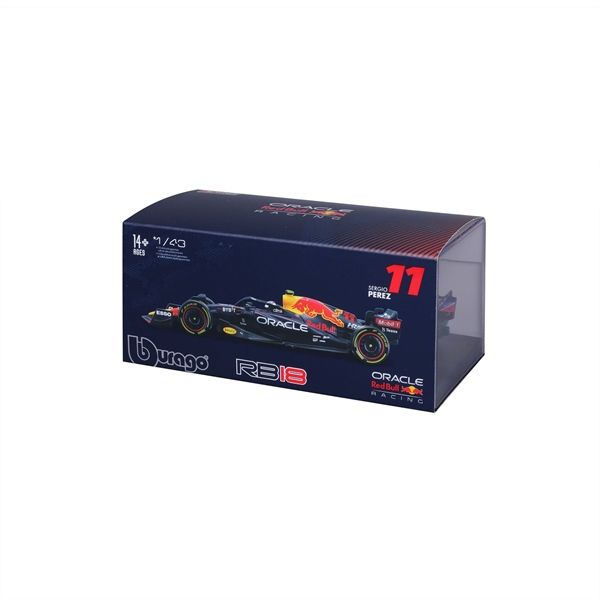  Mô hình xe đua F1 Formula Honda Red bull RB18 2022 hộp mica có figure tỉ lệ 1:43 Bburago OT326 