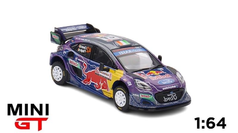  Mô hình xe ô tô Ford Puma Rally1 #42 M-Sport Ford WRT 2022 Redbull tỉ lệ 1:64 MiniGT MGT00627-CH 