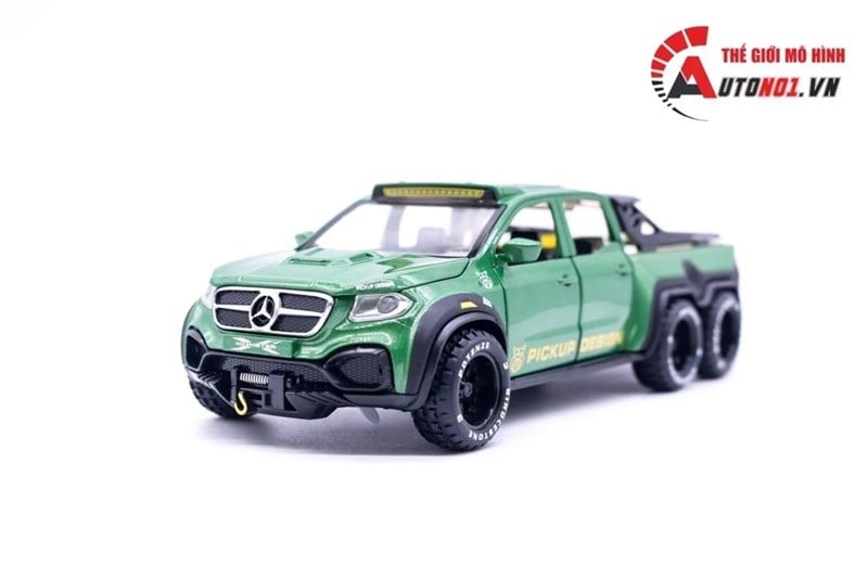  Mô hình xe Mercedes X-Class 6x6 full open - đèn - âm thanh tỉ lệ 1:32 Chimei Model OT32034 