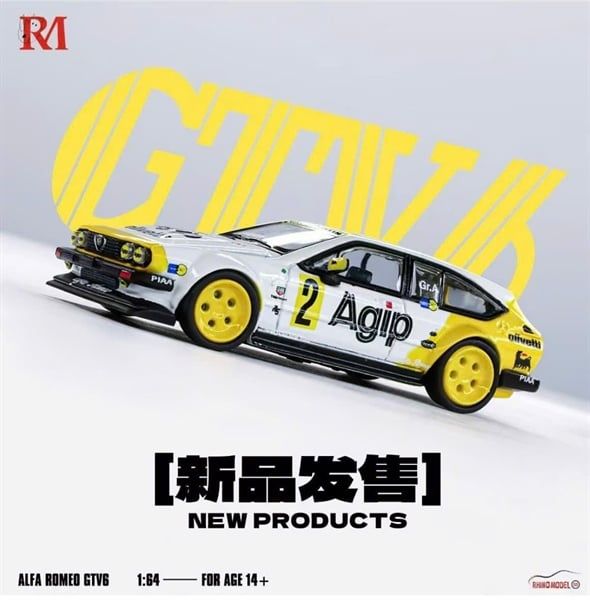  Mô hình xe Alfa Romeo GTV6 tỉ lệ 1:64 Rhino model RM OT64413 