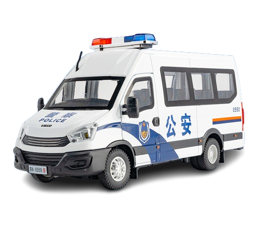  Mô hình xe ô tô cảnh sát Vieco đánh lái được - có âm thanh, đèn tỉ lệ 1:24 Jinlifang OT304 