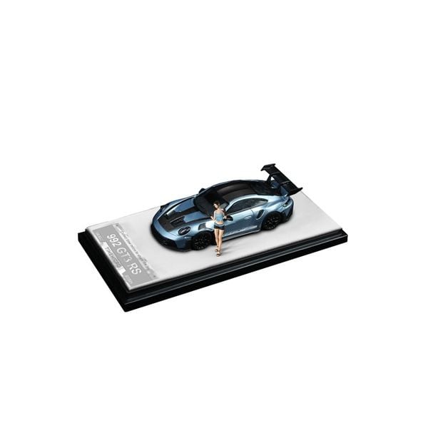  Mô hình xe Porsche 992 GT3 RS Glacier Blue tỉ lệ 1:64 Time Micro TM644635 