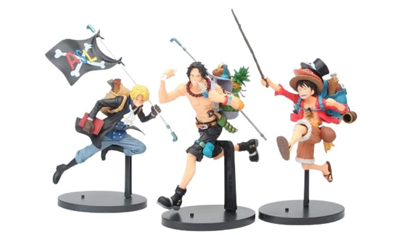  Mô hình nhân vật Onepiece Monkey D Luffy - Portgas Ace - Sabo 20cm FG198 