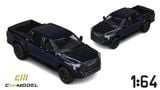  Mô hình xe bán tải Toyota Tundra Metallic blue mở được nắp thùng sau tỉ lệ 1:64 CM model CM64-TUNDRA-02 