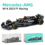  Mô hình xe đua F1 Formula Mercedes Benz Petronas 2023 W14 hộp mica có figure tỉ lệ 1:43 Bburago OT324 