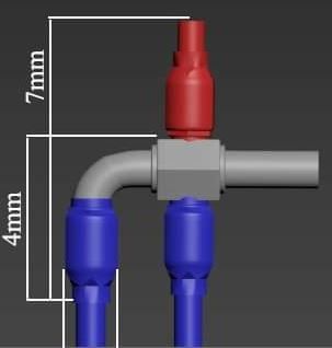 PHỤ KIỆN ĐẦU BẤM NGẮT DÂY DẦU TITAN ĐỘ CHO MÔ TÔ TỈ LỆ 1:12 AUTONO1 PK240