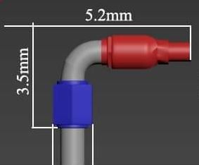 PHỤ KIỆN ĐẦU BẤM NGẮT DÂY DẦU TITAN ĐỘ CHO MÔ TÔ TỈ LỆ 1:12 AUTONO1 PK240